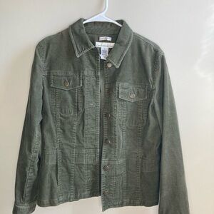 Women's Green Courduroy Jacket